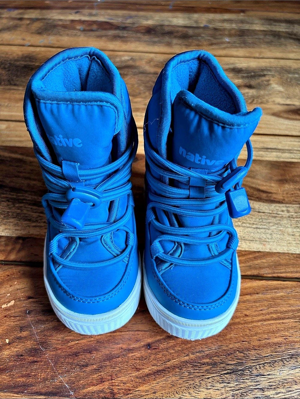 Native teal Blue toddler snow winter Boots size C7